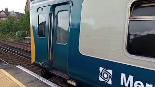 507001 Merseyrail electric class 507 unit departs Birkdale for Liverpool [upl. by Demah977]