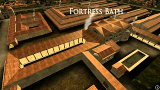 Animation of ancient Roman Fort in Caerleon Wales [upl. by Gunn888]