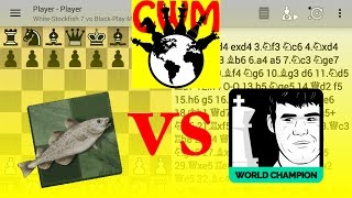 Stockfish 7 vs Play Magnus Age 25max FULL HD [upl. by Persis]