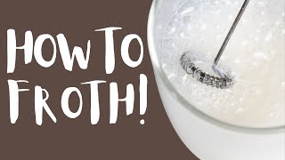 How To Use A Milk Frother To Get The Most Foam [upl. by Nede548]