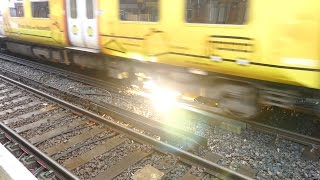 Merseyrail 507 009 making arcs at Birkdale station [upl. by Nas]